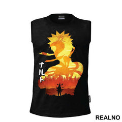 Naruto Name Orange Silhouette