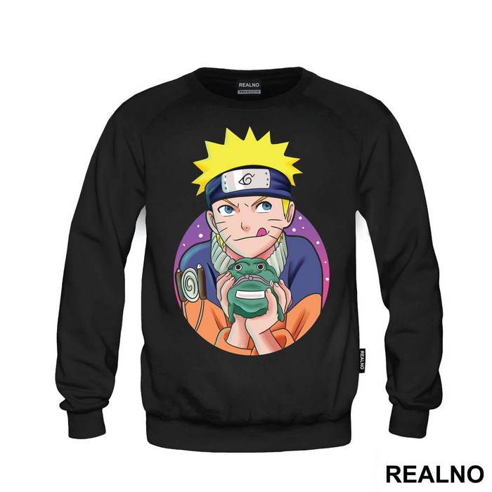 Holding A Cute Frog Wallet - Naruto