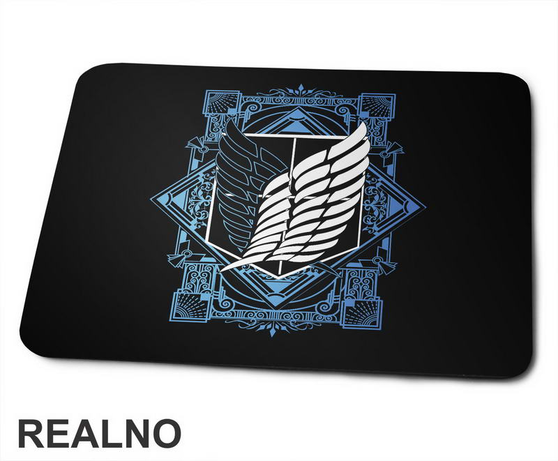 Blue - Wings Of Freedom - Attack On Titan - Podloga za miš