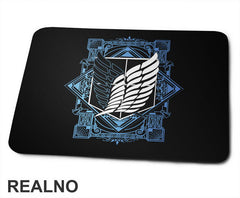 Blue - Wings Of Freedom - Attack On Titan - Podloga za miš
