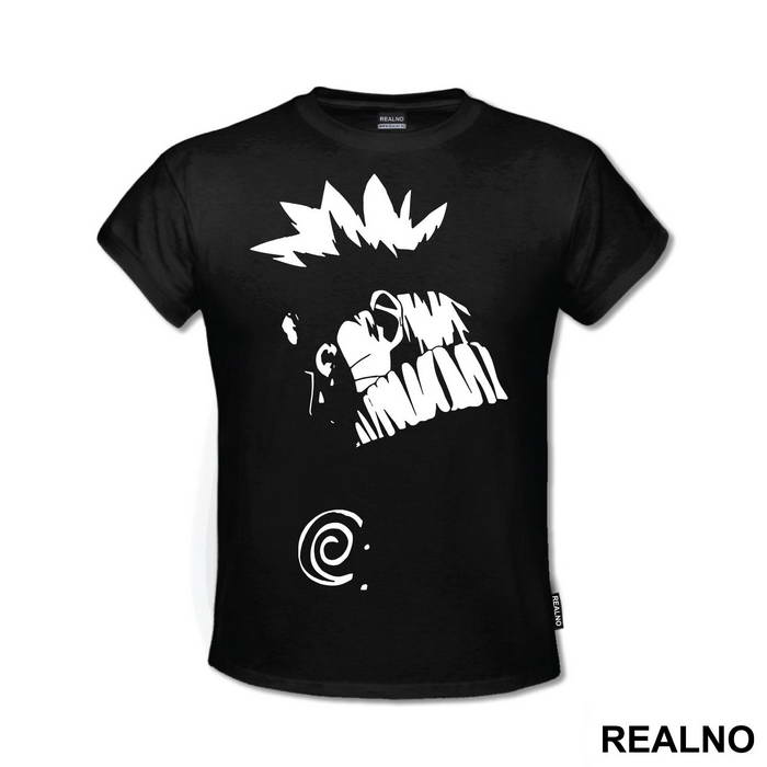 Angry Naruto Looking Over His Shoulder
