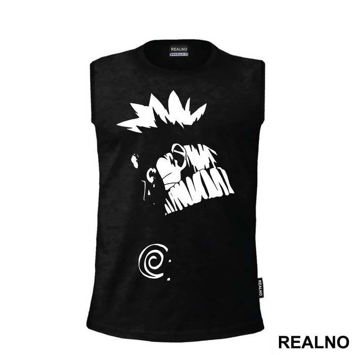 Angry Naruto Looking Over His Shoulder