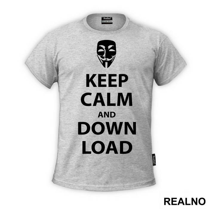 Keep Calm And Download - Internet - Majica