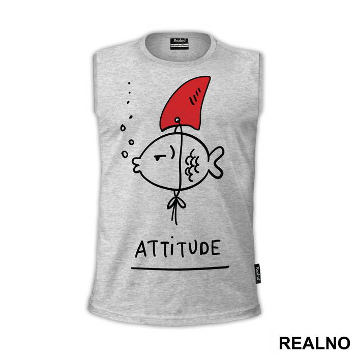 Fish Attitude - Humor - Majica