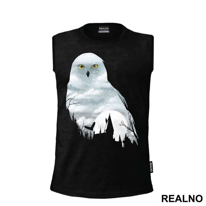 White Owl Double Exposure - Harry Potter