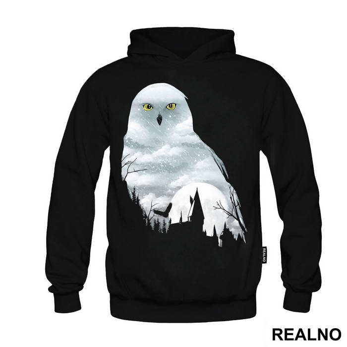 White Owl Double Exposure - Harry Potter