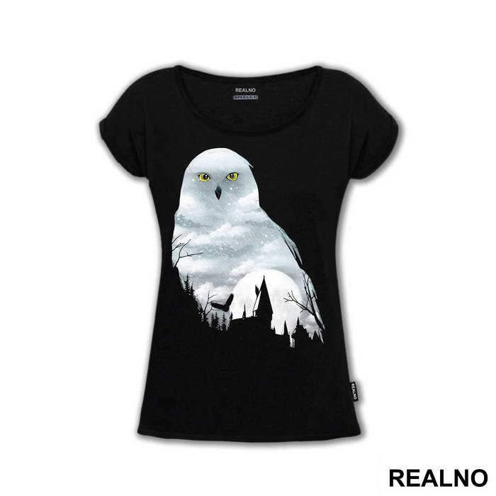 White Owl Double Exposure - Harry Potter