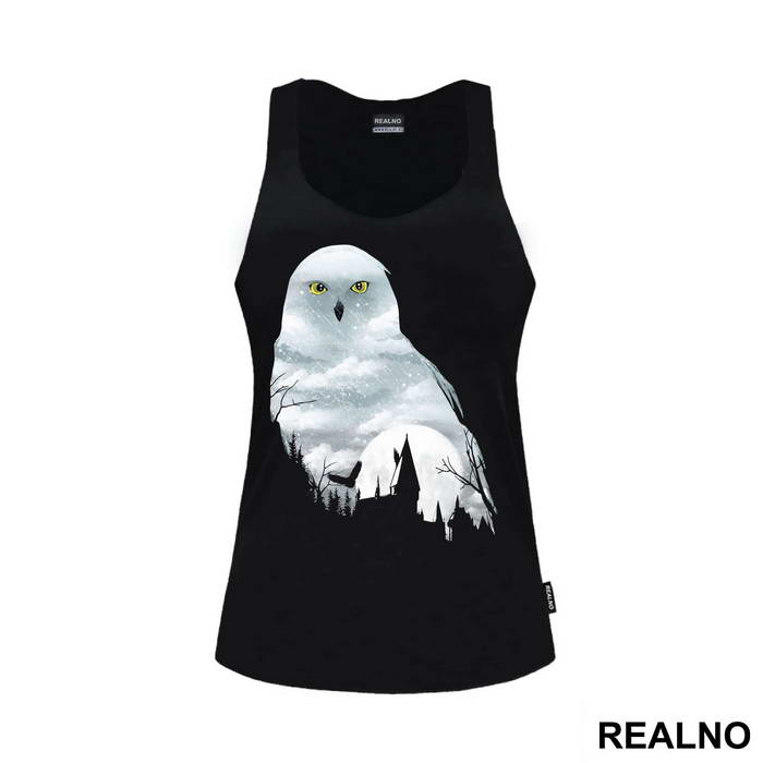 White Owl Double Exposure - Harry Potter