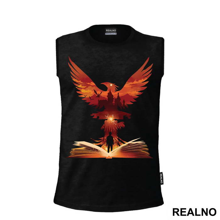 Phoenix Rising Out Of The Book - Harry Potter
