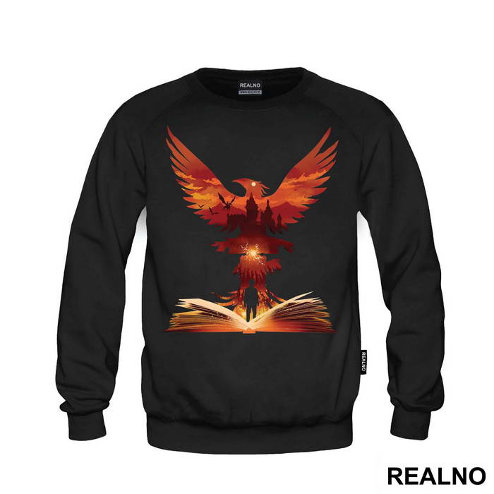 Phoenix Rising Out Of The Book - Harry Potter