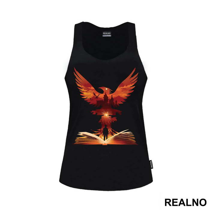 Phoenix Rising Out Of The Book - Harry Potter