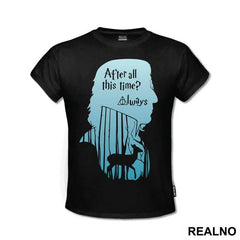 Professor Severus Snape Blue Silhouette - Harry Potter