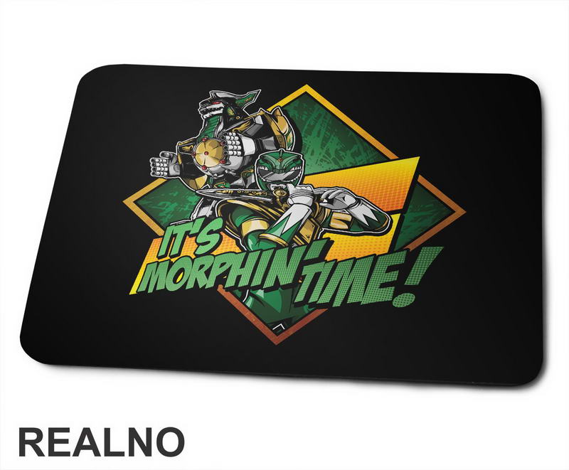 It's Morphin' Time - Green - Power Rangers - Podloga za miš