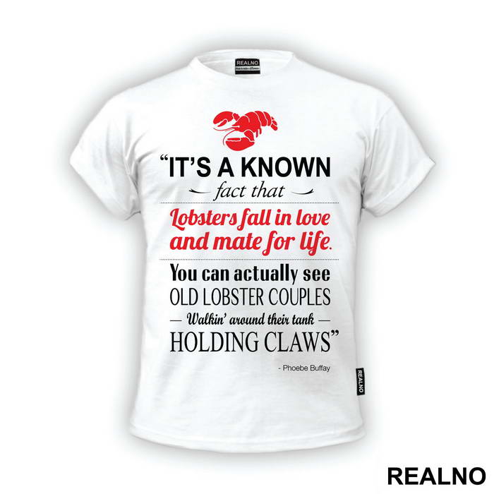 It's A Known Fact That Lobsters Fall In Love And Mate For Life - Friends - Prijatelji
