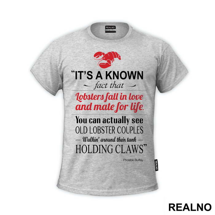 It's A Known Fact That Lobsters Fall In Love And Mate For Life - Friends - Prijatelji
