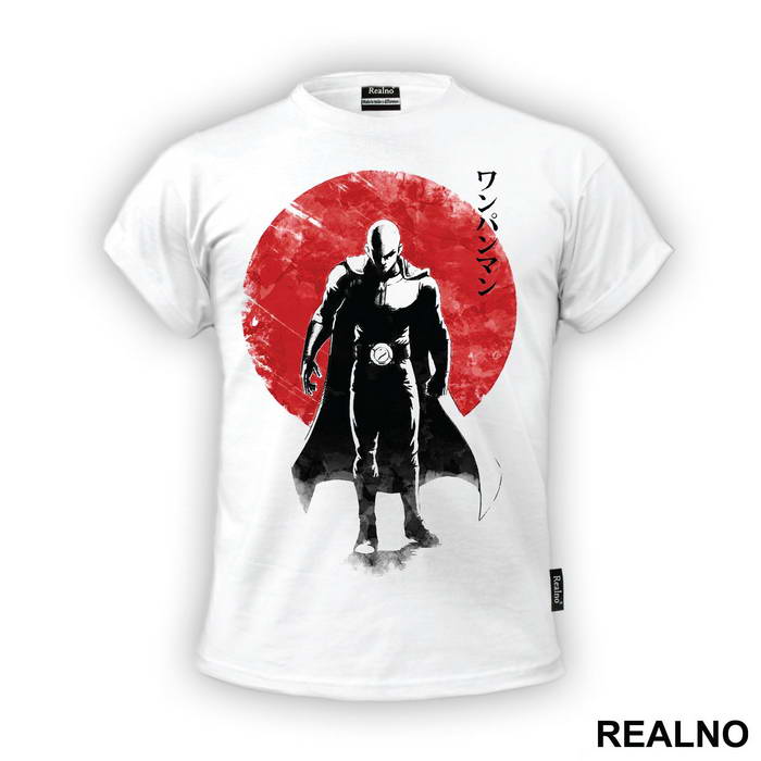 Saitama Red Moon - One Punch Man - Majica