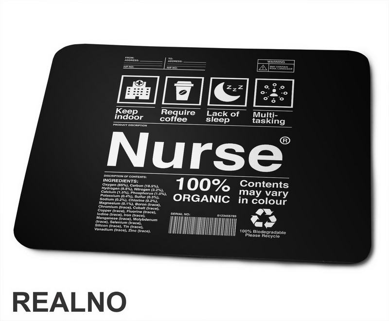 Sastav - Nurse - Medicinska Sestra - Podloga za miš