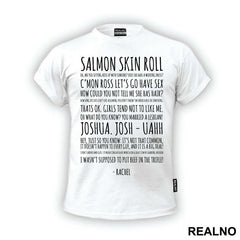 Salmon Skin Roll Text - Friends - Prijatelji