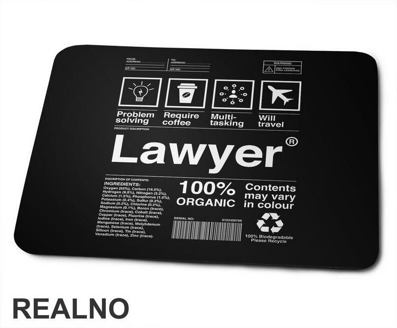 Sastav - Lawyer - Advokat - Podloga za miš