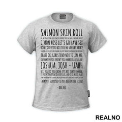 Salmon Skin Roll Text - Friends - Prijatelji