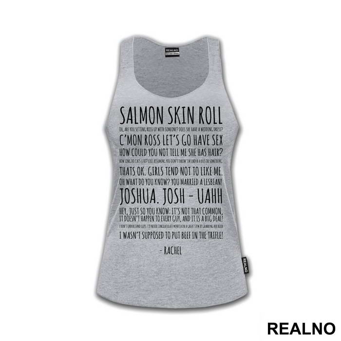 Salmon Skin Roll Text - Friends - Prijatelji