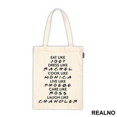 Eat Like Joey Dress Like Rachel Cook Like Monica - Friends - Prijatelji