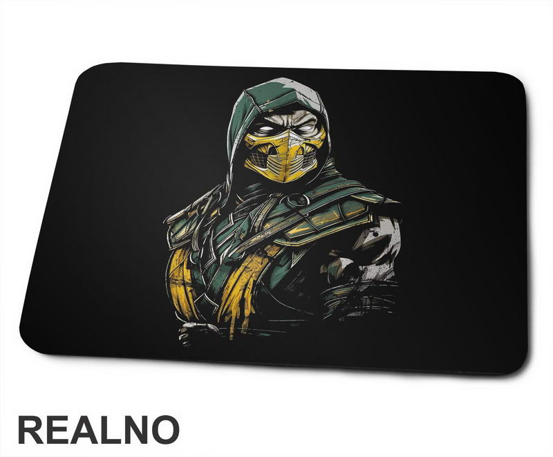 Scorpion Green Lines - Mortal Kombat - Podloga za miš