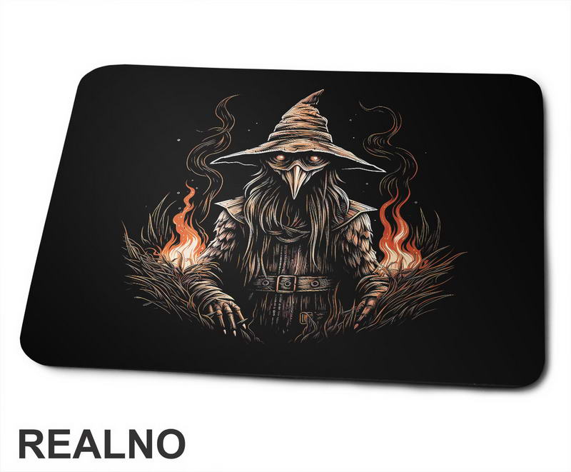 Magična Vatra i Veštac - Witch - Podloga za miš