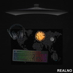 Binary World Map - Engineer - Podmetač za sto