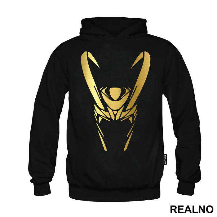 Golden Helmet - Outline - Loki - Avengers
