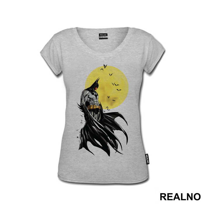 Yellow Moon At Night - Batman