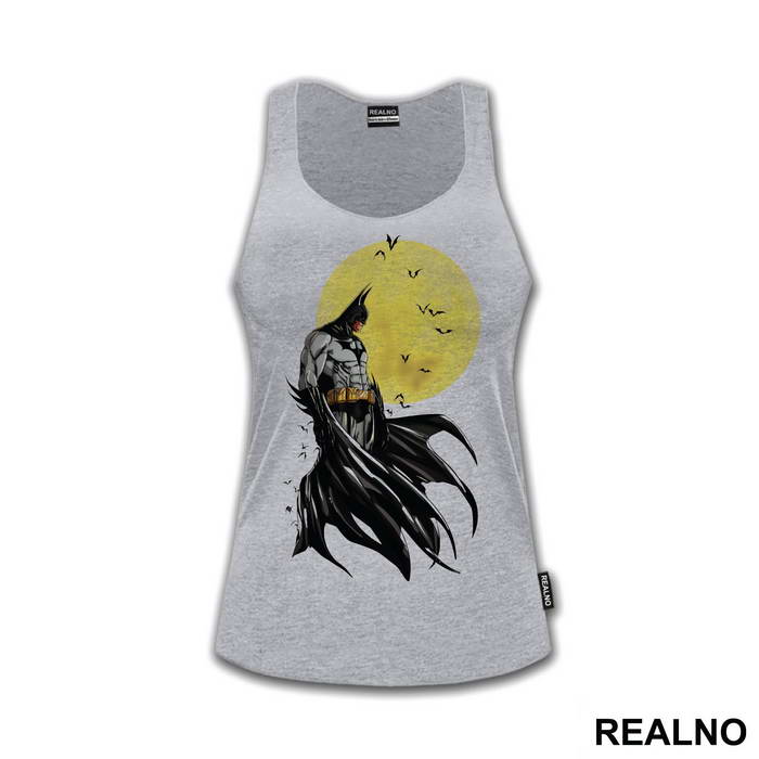 Yellow Moon At Night - Batman