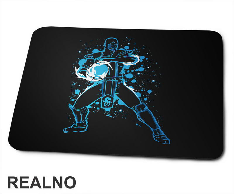 Sub Zero - Blue Splash - Mortal Kombat - Podloga za miš