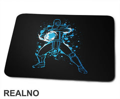 Sub Zero - Blue Splash - Mortal Kombat - Podloga za miš