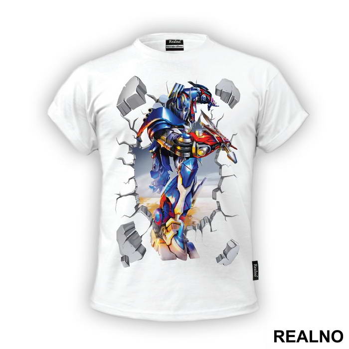 Optimus Prime Breaking Through - Transformers - Majica