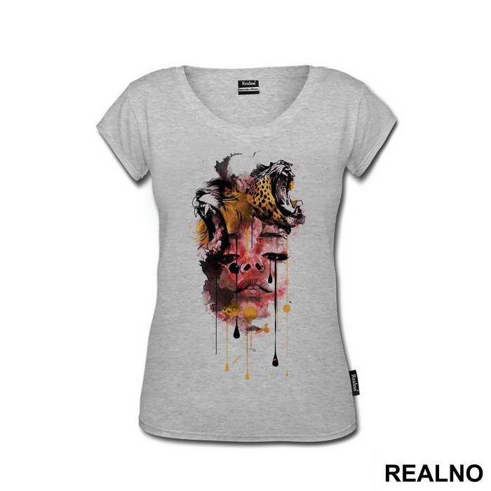 Wild Girl Abstarct - Art - Majica