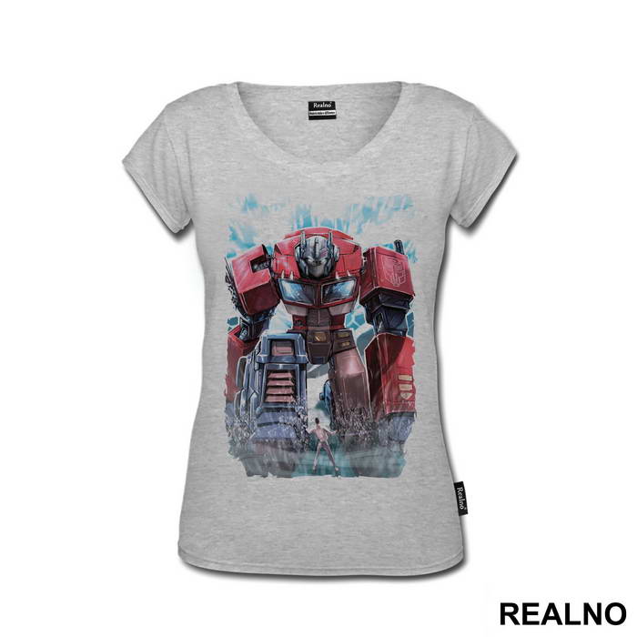 Optimus Prime And Human Art - Transformers - Majica