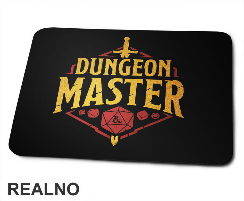 Dungeon Master - Golden - D&D - Dungeons And Dragons - Podloga za miš