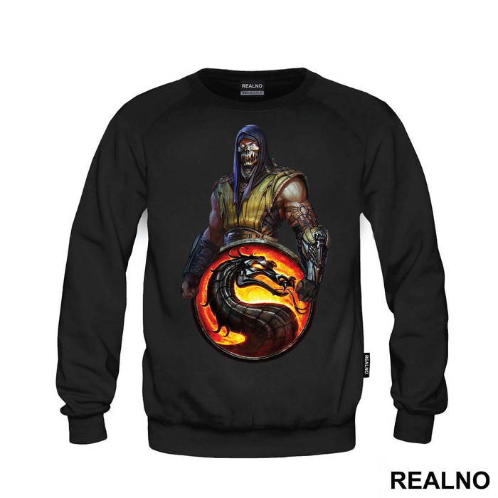 Scorpion And Logo - Mortal Kombat