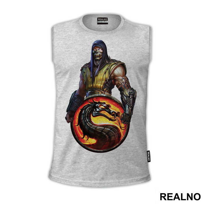 Scorpion And Logo - Mortal Kombat