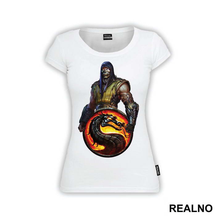 Scorpion And Logo - Mortal Kombat