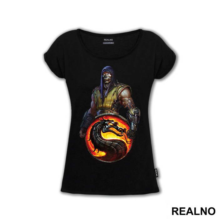 Scorpion And Logo - Mortal Kombat