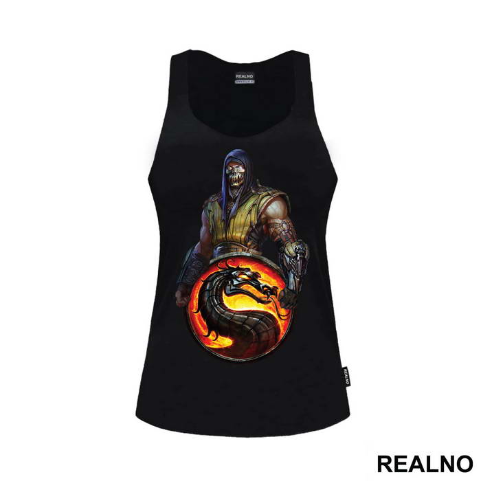 Scorpion And Logo - Mortal Kombat