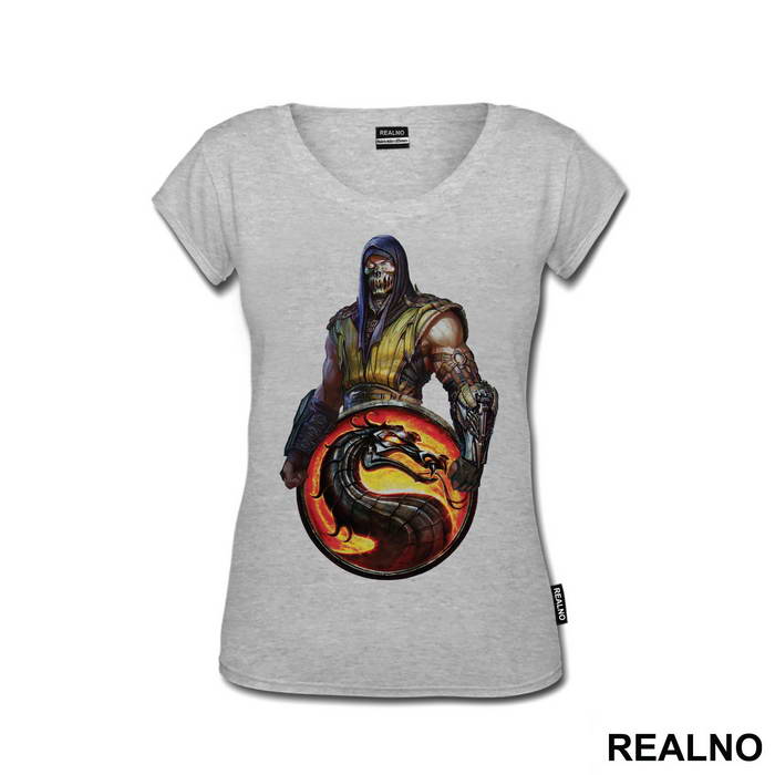 Scorpion And Logo - Mortal Kombat