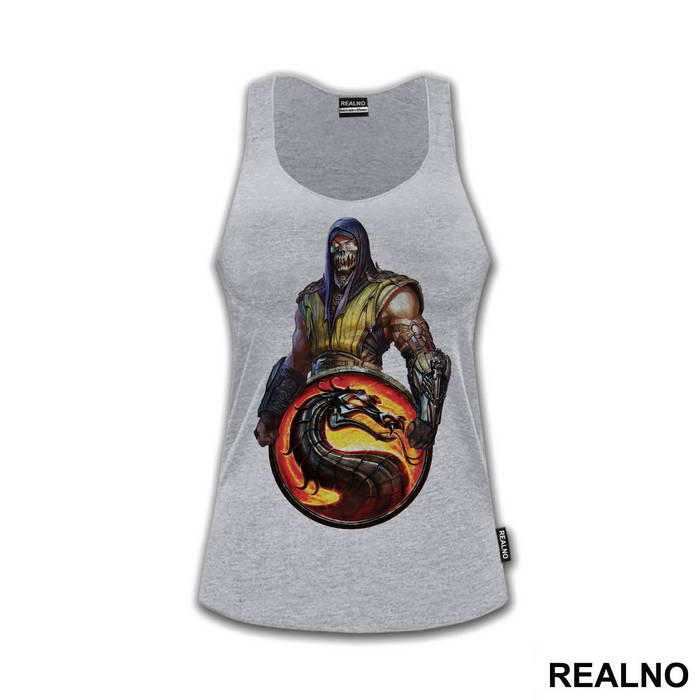 Scorpion And Logo - Mortal Kombat