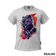 Polygonal Face Portrait - Black Panther - Avengers