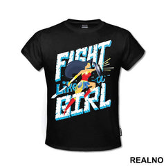 Fight Like A Girl - Jumping - Wonder Woman