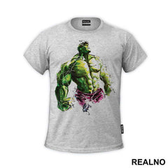 Pain Brush Portrait - Hulk - Avengers
