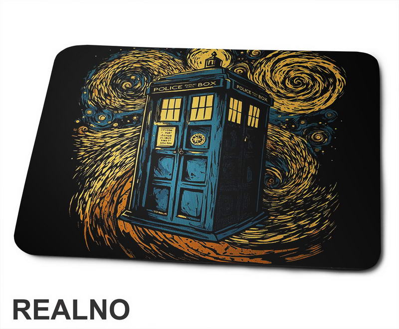 Tardis - Drawing - Doctor Who - DW - Podloga za miš