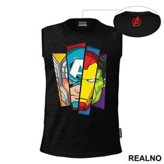 4 Faces - Thor - Captain America - Iron Man - Hulk - Avengers